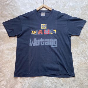 Camiseta vintage de rap hip hop de Wu Tang Wu de los años 90 con Raekwon Methodman Gaza OBD
