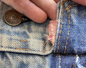 Vintage 70s Levis Big E  Type 3 Trucker Jacket
