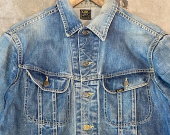 Vintage 60s Lee 101-J Denim Jacket / Size 42 / Made in USA / View