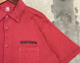 Vintage 90s Hysteric Glamour Net Mesh Short Sleeve Shirt