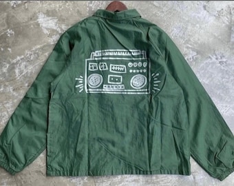 Kurtka Keitha Haringa Pop Shop Boom Box Coach z lat 90.