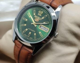 Rare Seiko Emblem Automatic 2409-0030 | Vintage 1970s Green Dial