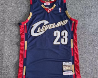 Vintage Cleveland Basketball Jersey, Classic Navy Colorway, Retro NBA Style, Streetwear Sports Top