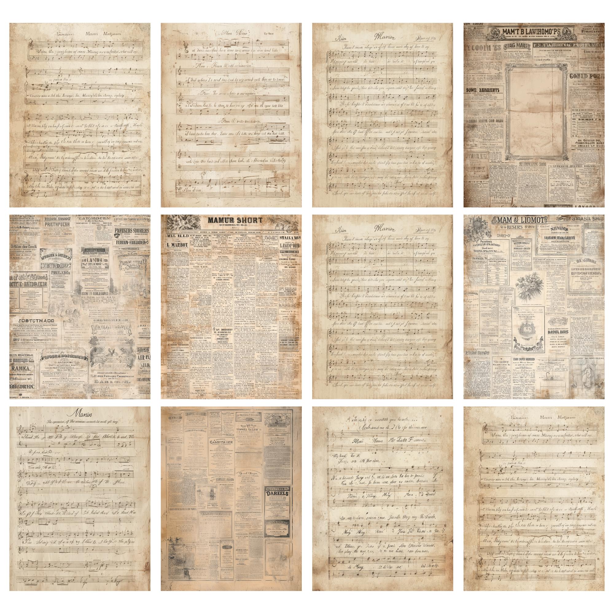 Vintage Ephemera Printables | Digital Book Pages for Junk Journals ...