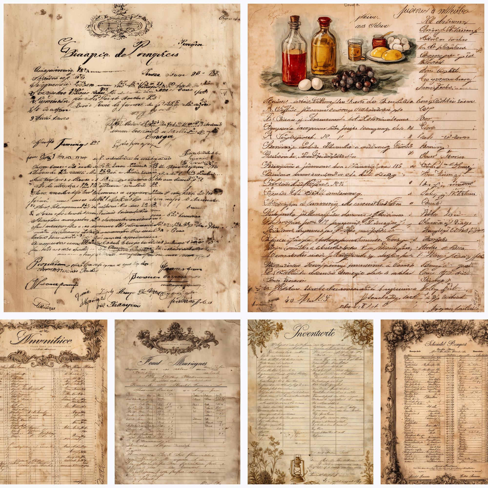 Vintage Junk Journal Ephemera Pack, Printable Antique Paper, Collage ...