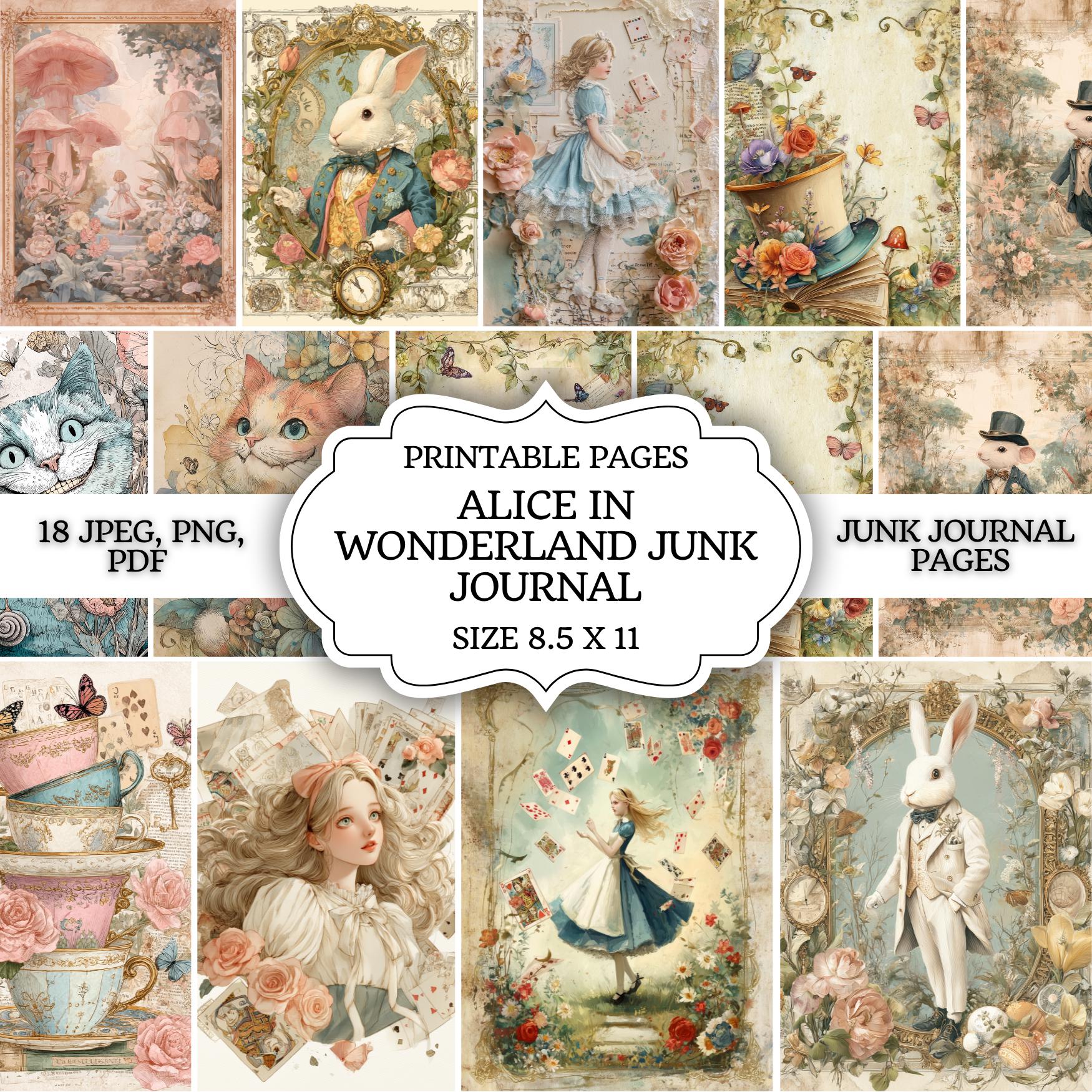 Summer-Ray Vintage Alice in Wonderland, uitnodigingskaarten, 24 stuks voor feestjes