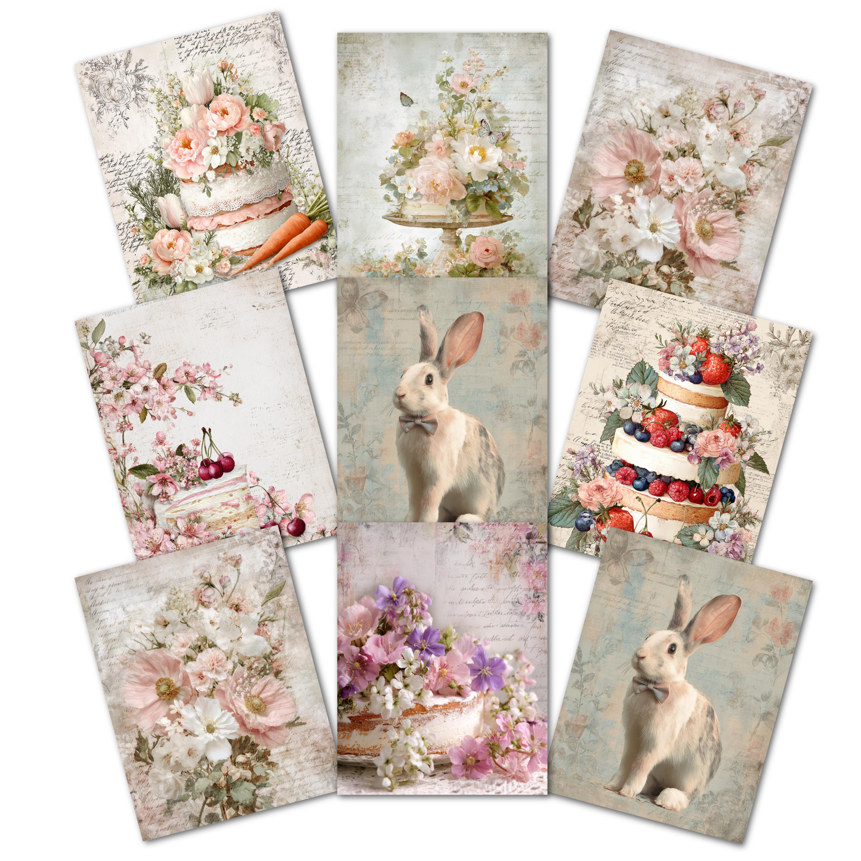 Shabby Chic Easter Junk Journal Kit, Spring Ephemera Printable Pages ...