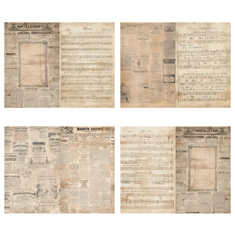 Vintage Ephemera Printables | Digital Book Pages for Junk Journals ...