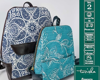 Convertible Backpack sewing pattern, shoulder bag, backpack, crossbody bag, sling