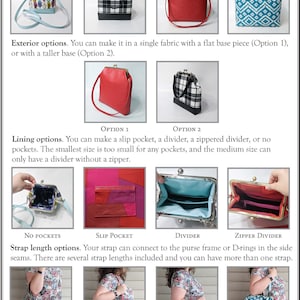 Rectangle frame handbag PDF sewing pattern, Lyla May Handbag by Toriska image 7