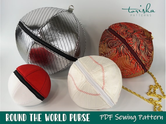 Buy Sphere Bag PDF Sewing Pattern Ball Shaped Purse 3D Ball Online