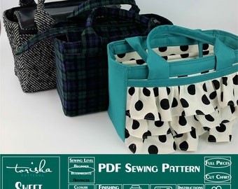 Scripture tote bag PDF sewing pattern, kids purse, bible bag, projector and A0 files