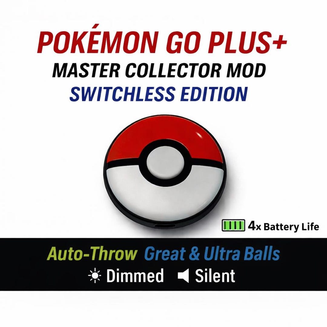 Pokemon GO Plus + MOD Autothrow Great & Ultra - Master Collector