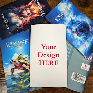 Anpassat boosterpaket för kortspel - Fullständig grafik och redo att värmeförseglas!