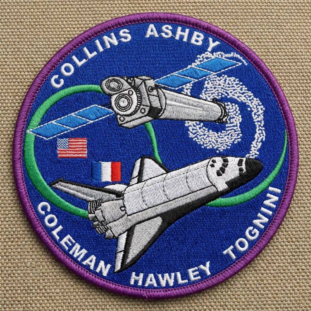 STS-93 Mission Patch, Space Shuttle Columbia NASA Badge, Embroidered ...