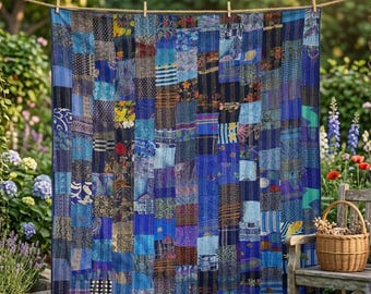 Vintage Patchwork Kantha Quilt Handmade Reversible Cotton Sari Quilt Boho Bedspread Kantha Throw Blanket Bohemian Bedding