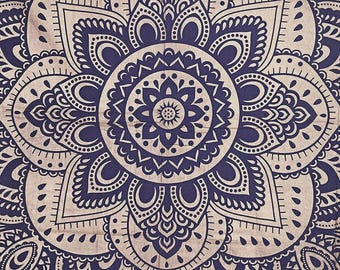 Indian Mandala Tapestry Bohemian  Room Wall Decor Indian Cotton Room Divider Hippie Boho Window Drapes