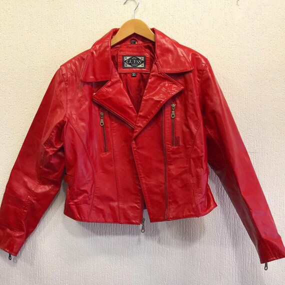 red guess jacket