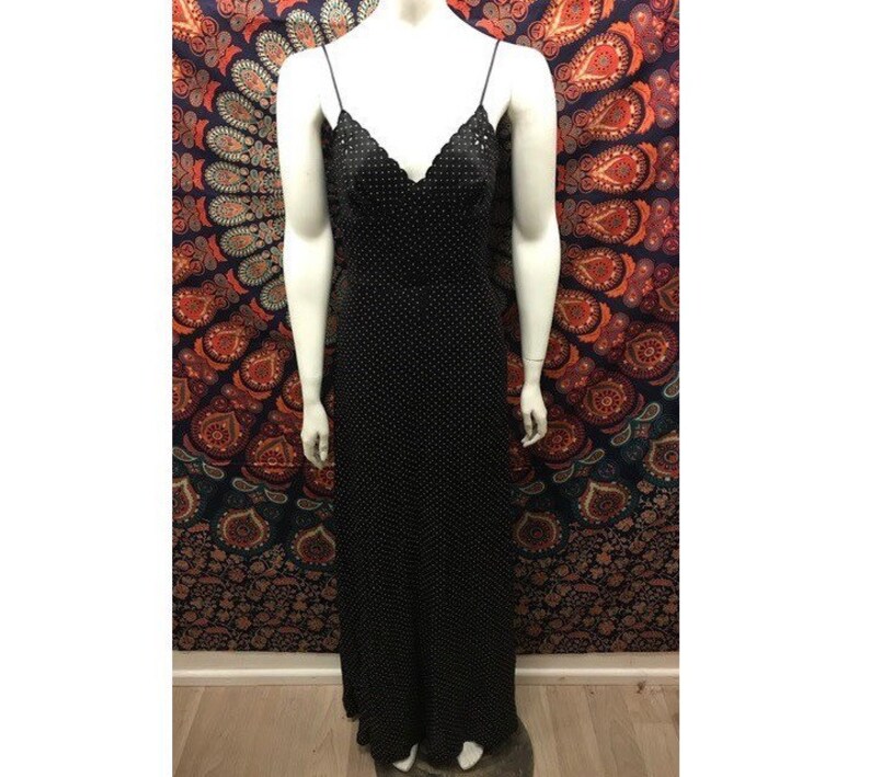 white polka dot maxi dress uk