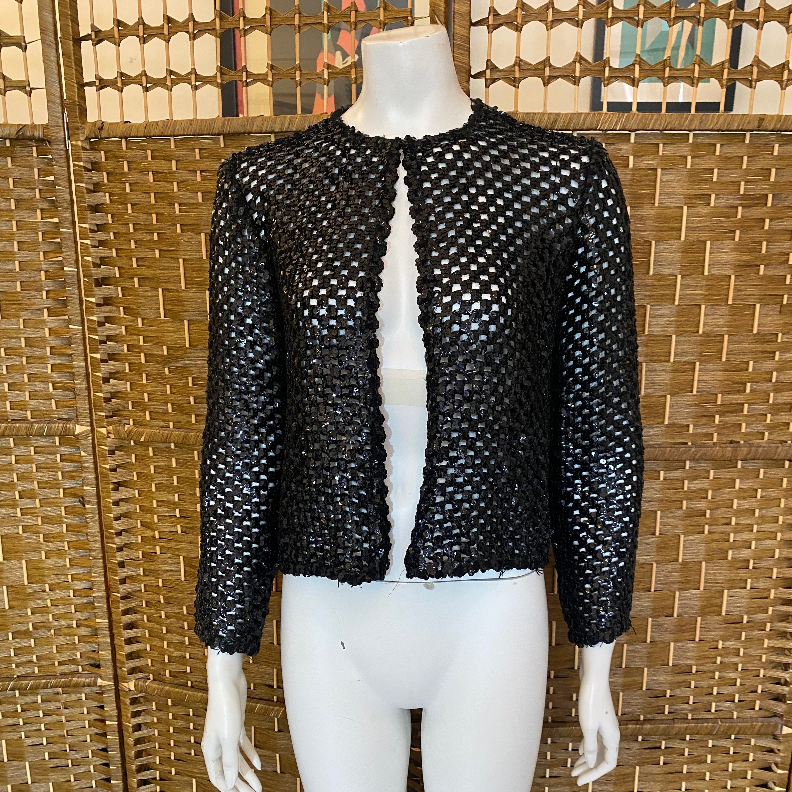 Sequin Cardigan - Etsy UK