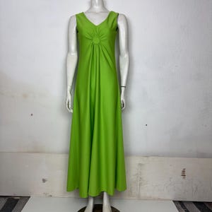 Lime Green Maxi Dress - Etsy UK