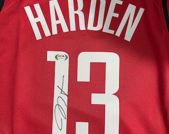 James Harden PSA / DNA signierte Houston Rockets Jersey nba COA