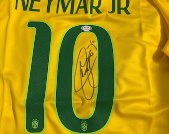 Neymar Jr PSA/DNA Signed Autographed Team Brazil Jersey COA