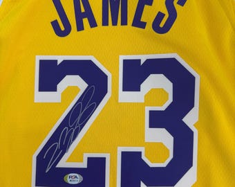 LeBron James PSA / DNA signiertes Los Angeles Lakers Jersey nba COA signiert