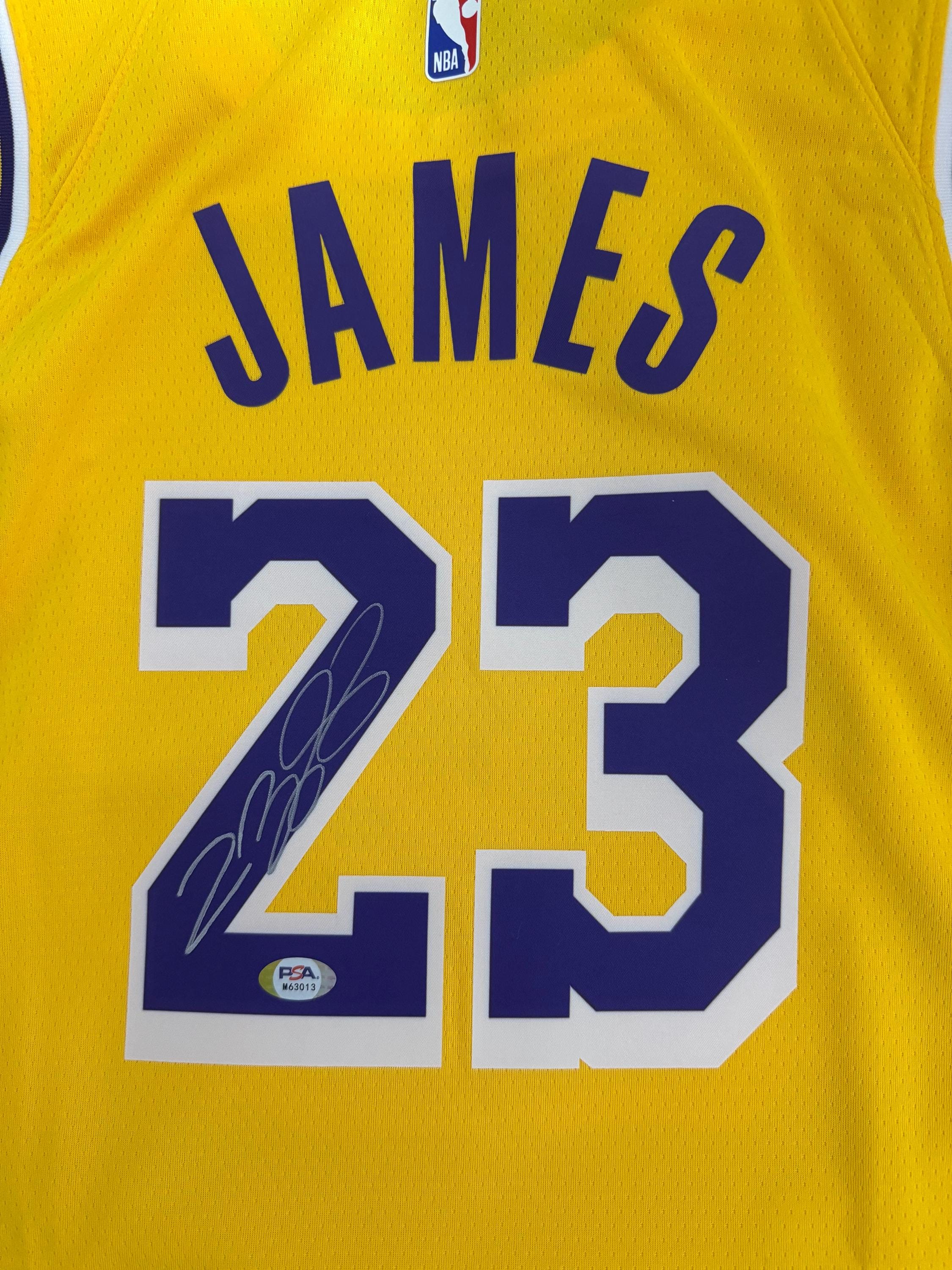 lebron james authentic signed jersey