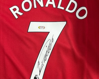 Cristiano Cristiano Ronaldo PSA / DNA signiertes Manschettenknöpfe von Manchester United Jersey COA
