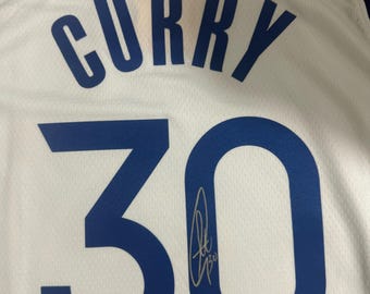 Stephen Curry PSA / DNA signiertes Autogramm Golden State warriors Heimtrikot nba COA