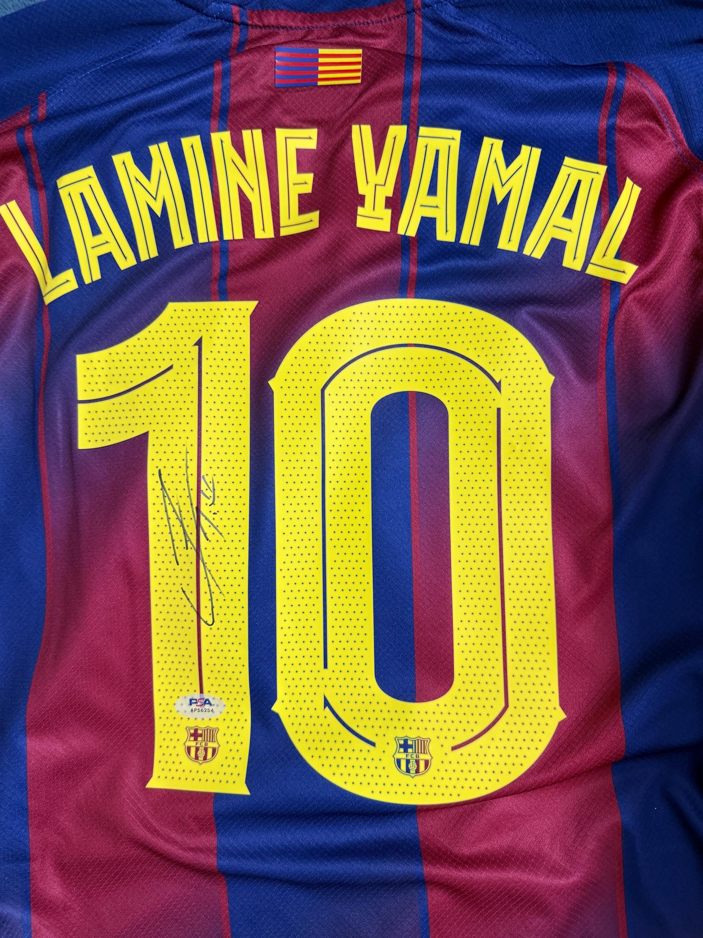 Lamine Yamal PSA/DNA Signed Autographed Barcelona Jersey COA - Etsy