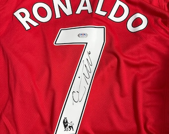 Cristiano Ronaldo PSA/DNA Signed Autographed Manchester United Jersey COA