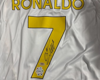 Cristiano Ronaldo PSA/DNA Signed Autographed Al Nassr White Jersey COA