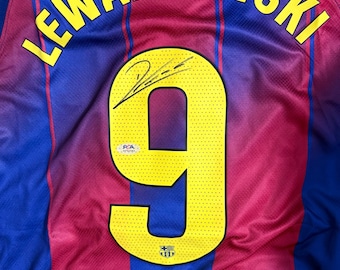 Robert Lewandowski PSA/DNA Signed Autographed Barcelona Jersey COA