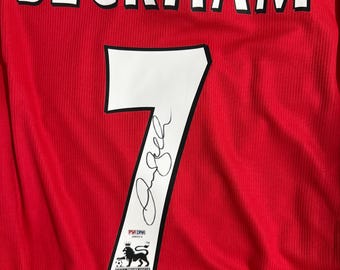 David Beckham PSA/DNA Signed Autographed Manchester United Jersey COA