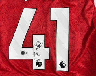 Declan Rice Beckett Witness Signed Autographed Arsenal Jersey COA