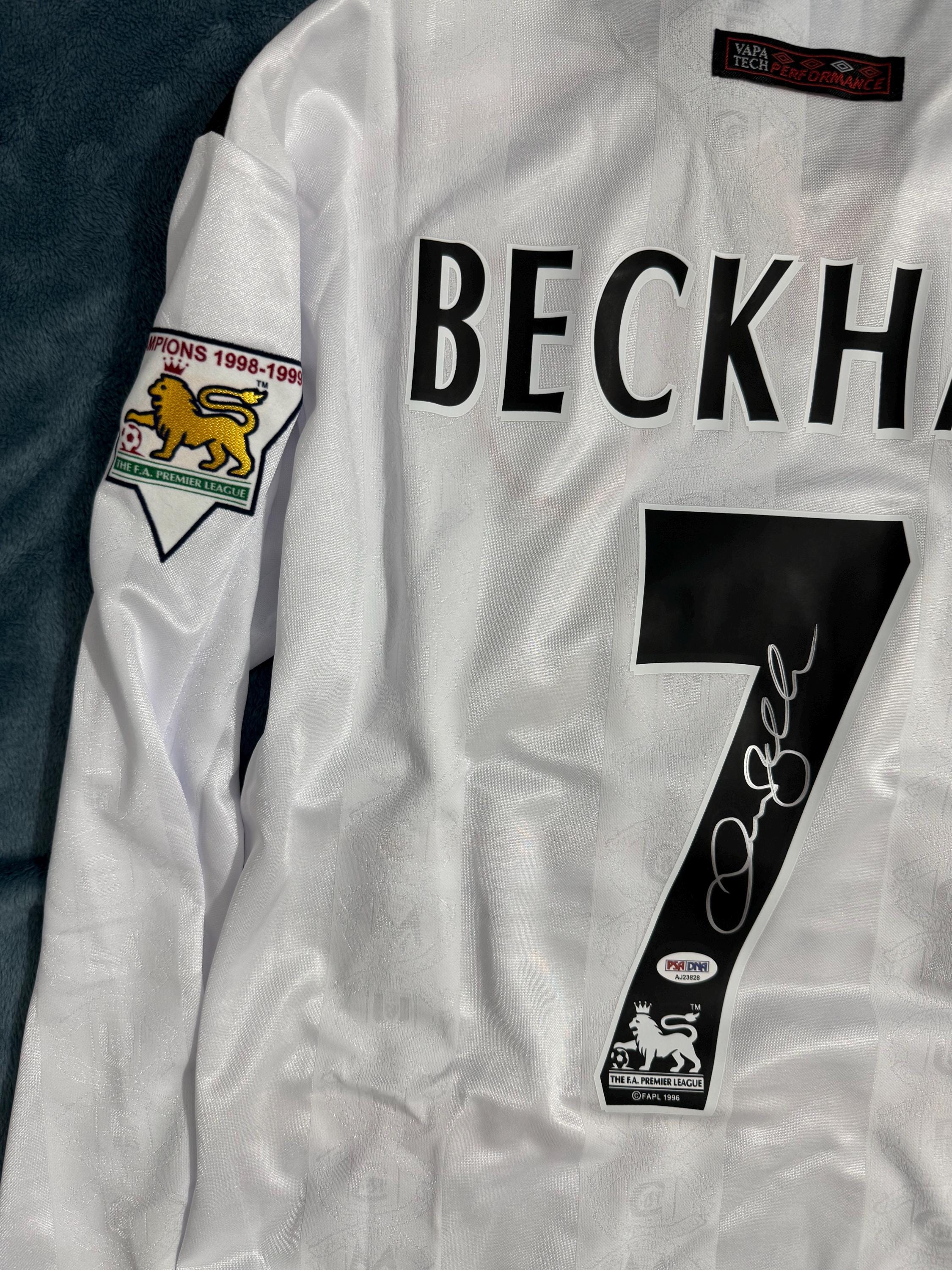 David Beckham PSA/DNA Signed Autographed Manchester United White