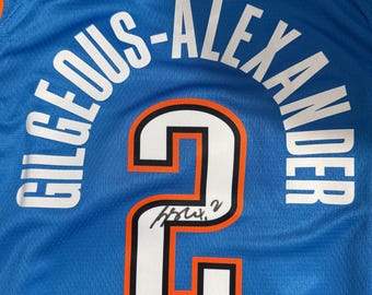 Shai Gilgeous-Alexander PSA / DNA signiert signiert SGA Oklahoma City Thunder okc Jersey nba coa
