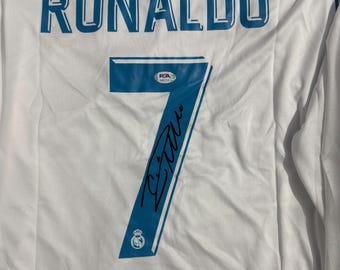 Cristiano Ronaldo PSA/DNA Signed Autographed Real Madrid Spain ucl Final Jersey COA