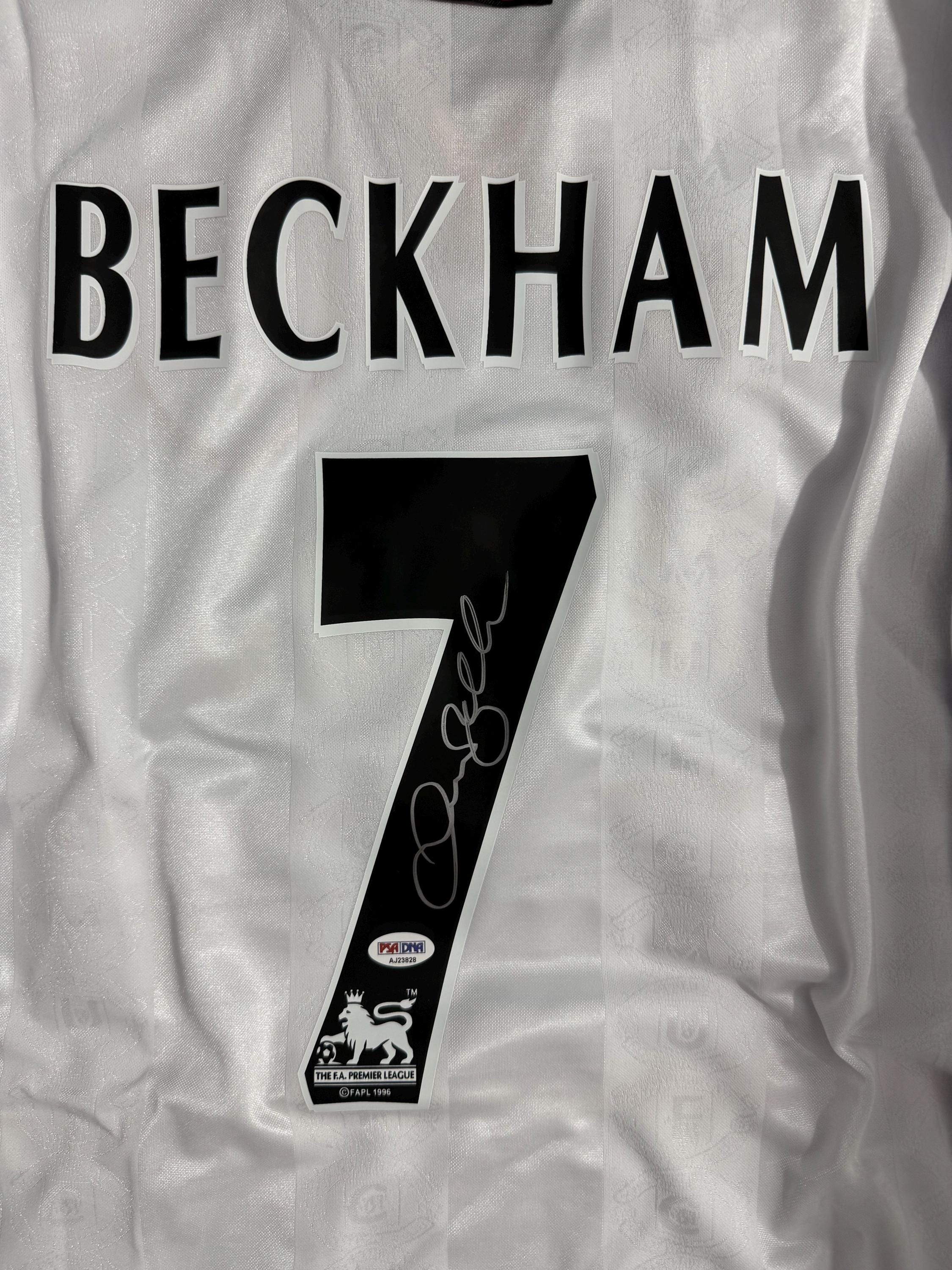 David Beckham PSA/DNA Signed Autographed Manchester United White