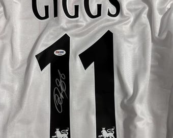 Ryan Giggs PSA/DNA Signed Autographed Manchester United White Jersey COA