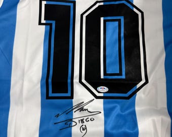 Diego Maradona PSA/DNA Signed Autographed Team Argentina Jersey COA