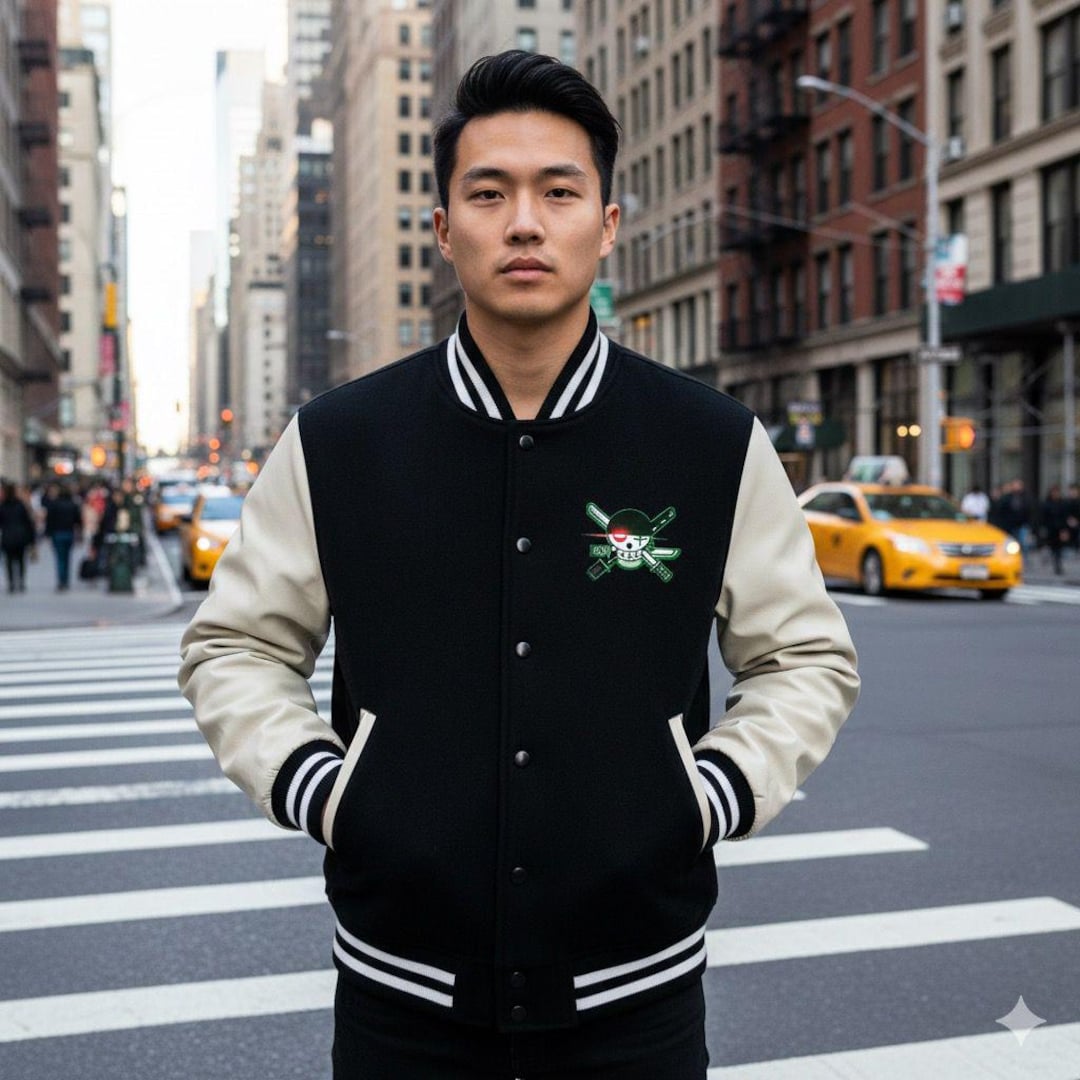 Roronoa Zoro Varsity Jacket | One Piece Anime Bomber - Etsy