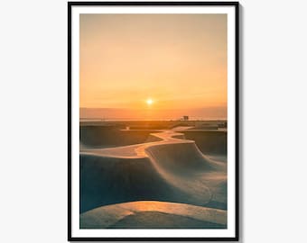 Venice Skatepark Fine Art Photo Print, Beach Wall Art, Los Angeles California Coastal Decor
