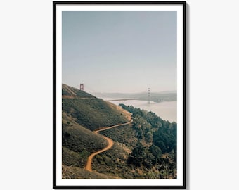 Golden Gate Bridge Fine Art Photo Print, Marin Headlands Decor, San Francisco Poster