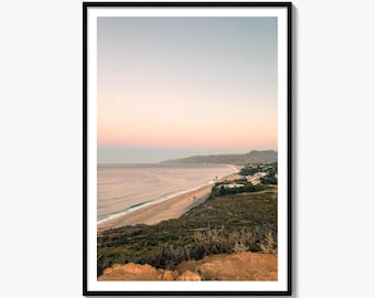 Point Dume Cliffside Fine Art Photo Print, Zuma Beach Sunset Wall Art, Malibu Decor