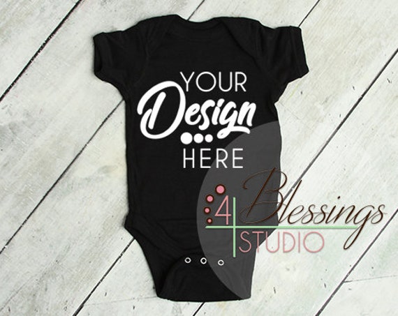 Blank Bodysuit Mockup Blank Black Baby Bodysuit-Shirt Blank Bodysuit Mockup Blank Black Baby Bodysuit-Shirt