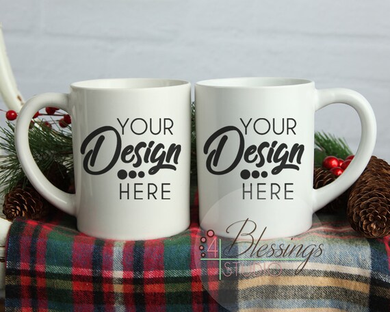 Winter Mug Mockup Coffee Mug Mockup Christmas Front And
