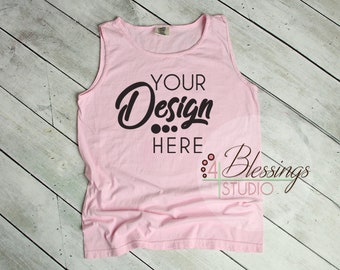 Items Similar To Tank Top Mockup Unisex Comfort Colors 9360